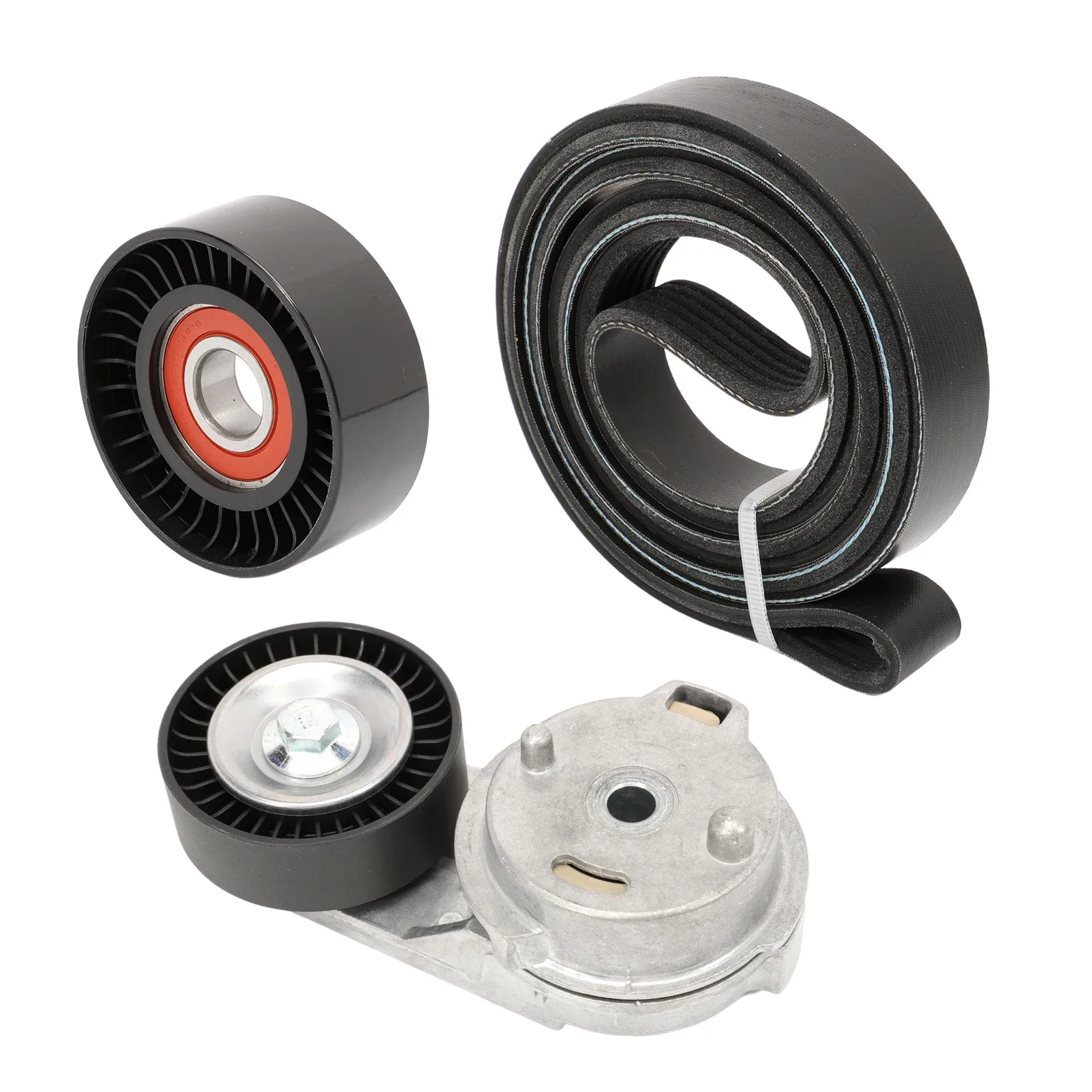 53032860AA Engine Serpentine Belt Tensioner Idler Pulley Drive Kit For Jeep Wrangler 3.8L V6 2007-2011 38018 39269 6PK2285