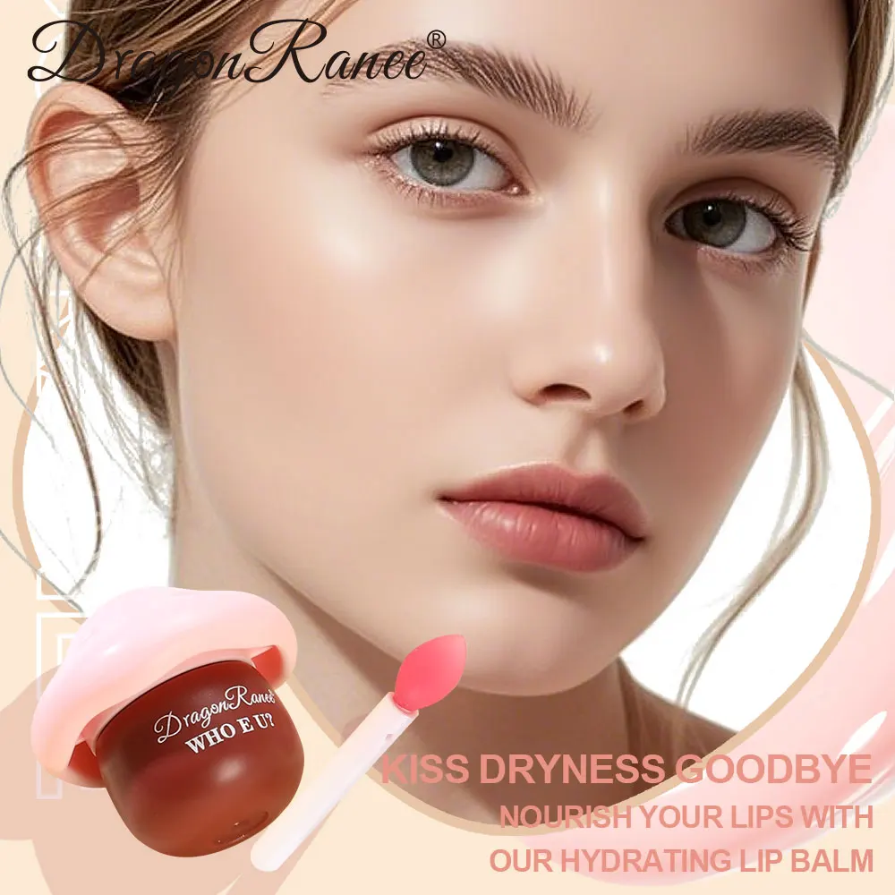 Mushroom Lip Balm Moisturizing and Hydrating Lip Gloss for Light Makeup, Winter Hydration, Everyday Versatile Lip Balm, Base Lipstick, Lip Balm