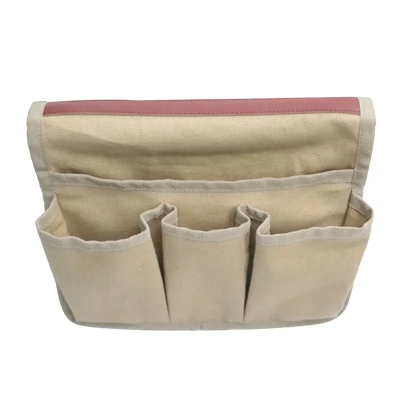 ABJV  Side Canvas Organizer Bag Outdoor BBQ Garden Tool Bag Armrest Storge Pocket,Green
