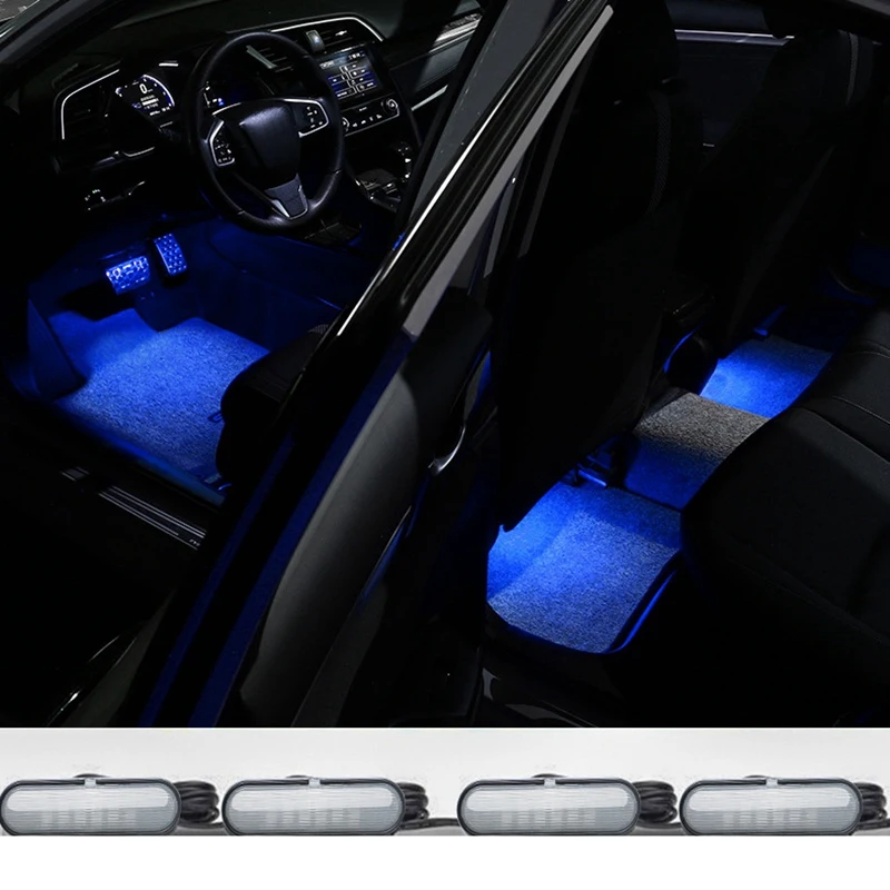 A02Q-Car Interior Atmosphere Light Adjustment Interface LED Ambient Foot Lights for Honda Civic Accord 10Th CRV RW 5Th 16-22