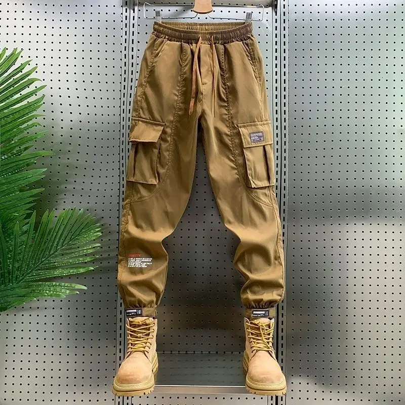 Men's Loose Large Size Cargo Pants Men Ins Trend All-match Casual Pants Wear-resistant Labor Protection Cargo Casual Pants Men