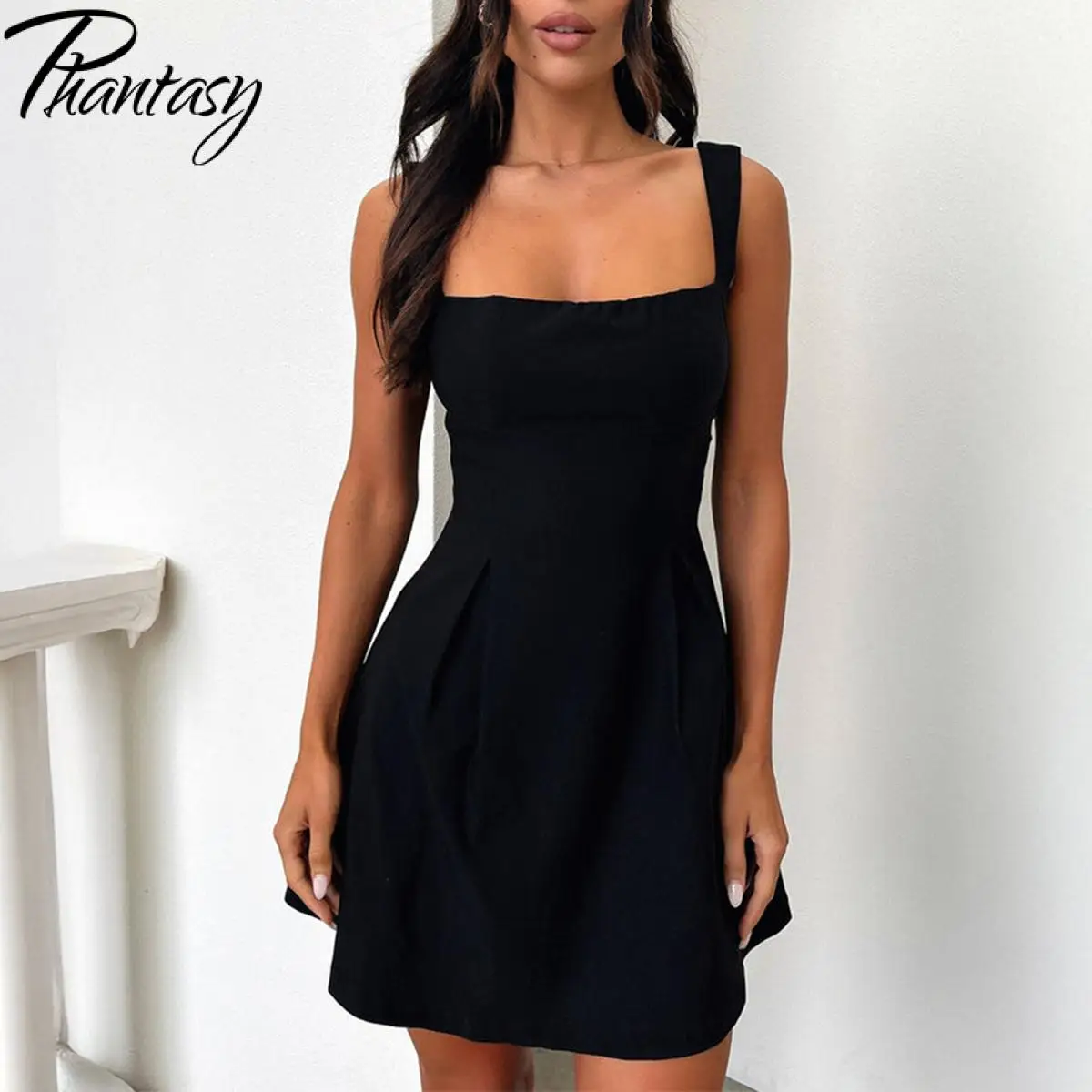 Phantasy-vestido elegante para mujer, vestido rojo de fiesta, Vestido corto para banquete de boda, ropa de calle, vestido formal de moda para primavera y verano