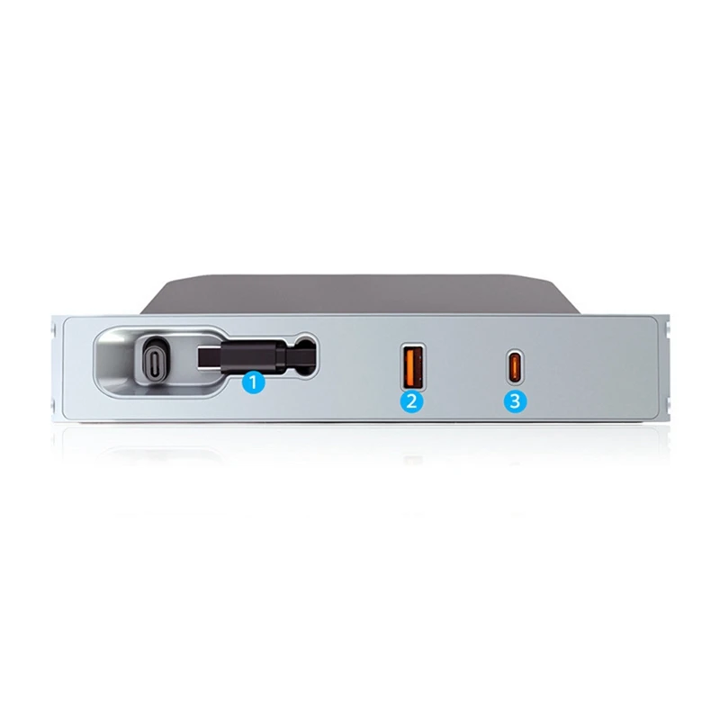 

For Tesla Model 3 Highland 2024 Parts 30W Fast Charging USB Hub Multi-Port Adapter Center Console USB Hub Dock