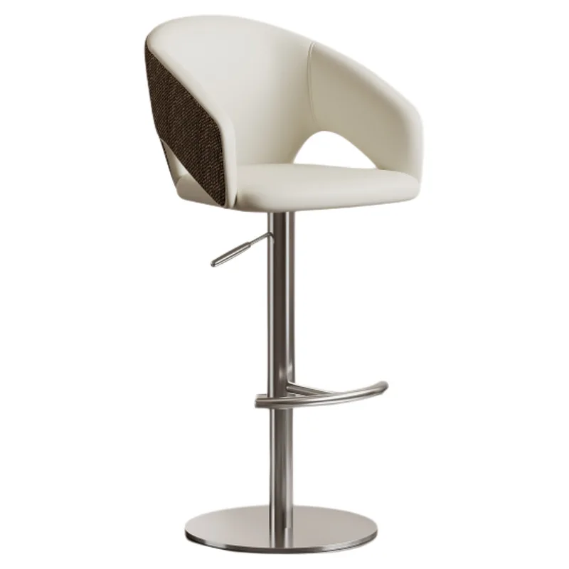 

*dModern Light Luxury High Bar Stool with Swivel Seat Eco-Friendly Metal Construction Comfortable Design for Home Bars Villas&