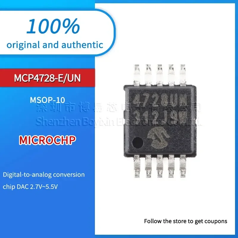 

MCP4728-E/UN 4728UN MSP10 analog-to-digital conversion MCP4728A0 Standard version