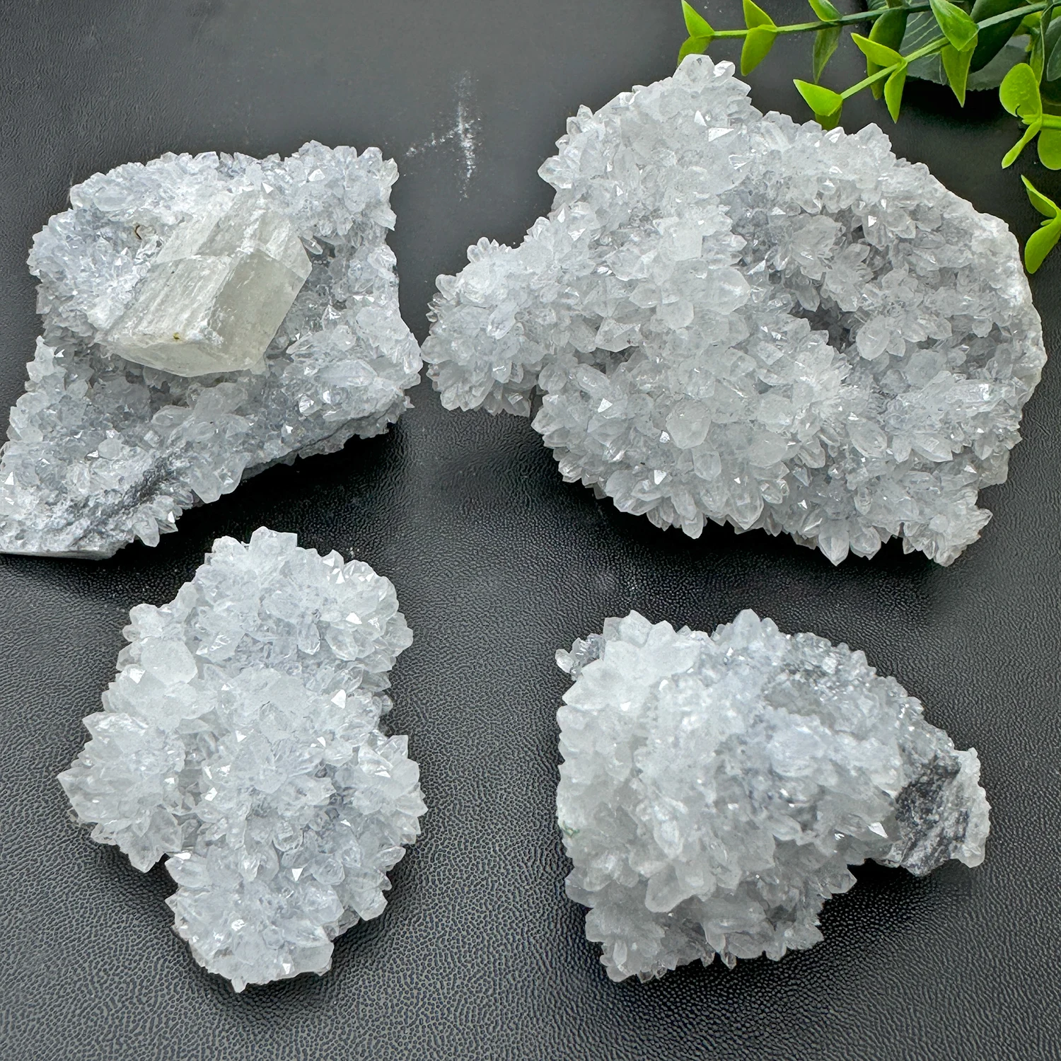 1PC Natural White Crystal Cluster Quartz Crystal Point Specimen Home Decoration Raw Crystals