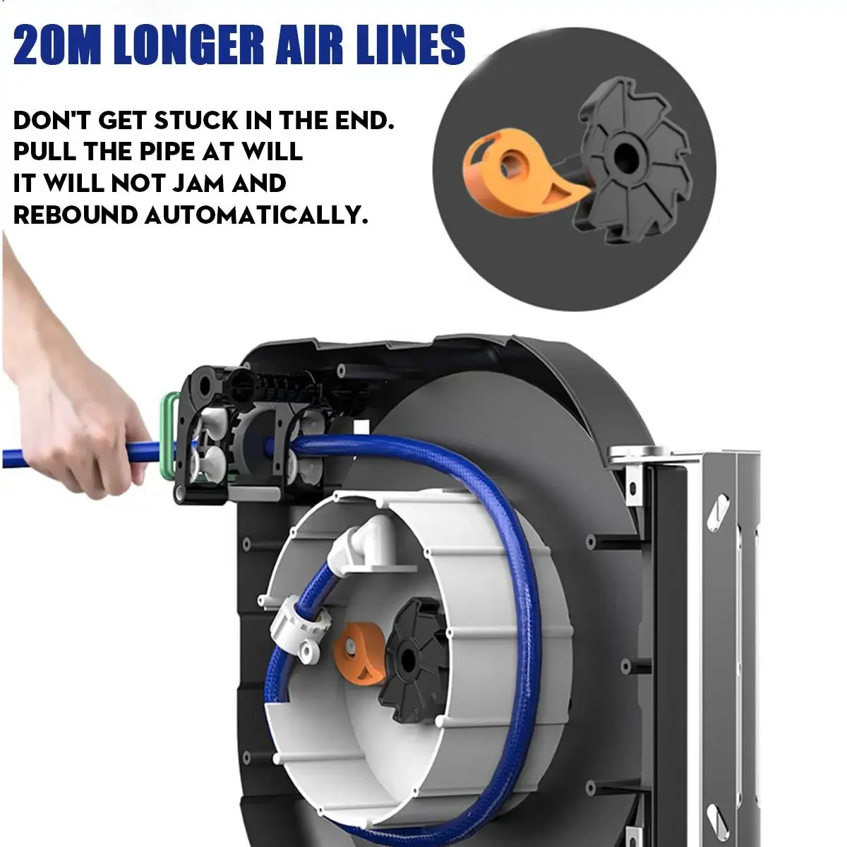 PU Air Compressor Hose 8x5mm Spring Spiral Pneumatic Tube