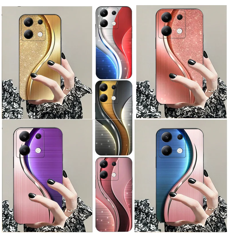 

for Xiaomi POCO C 31 G 50 51 NEO X NFC 2 3 4 5 M PRO S GT X 55 65 F 6 TPU black soft phone case gradient color anti drop protect