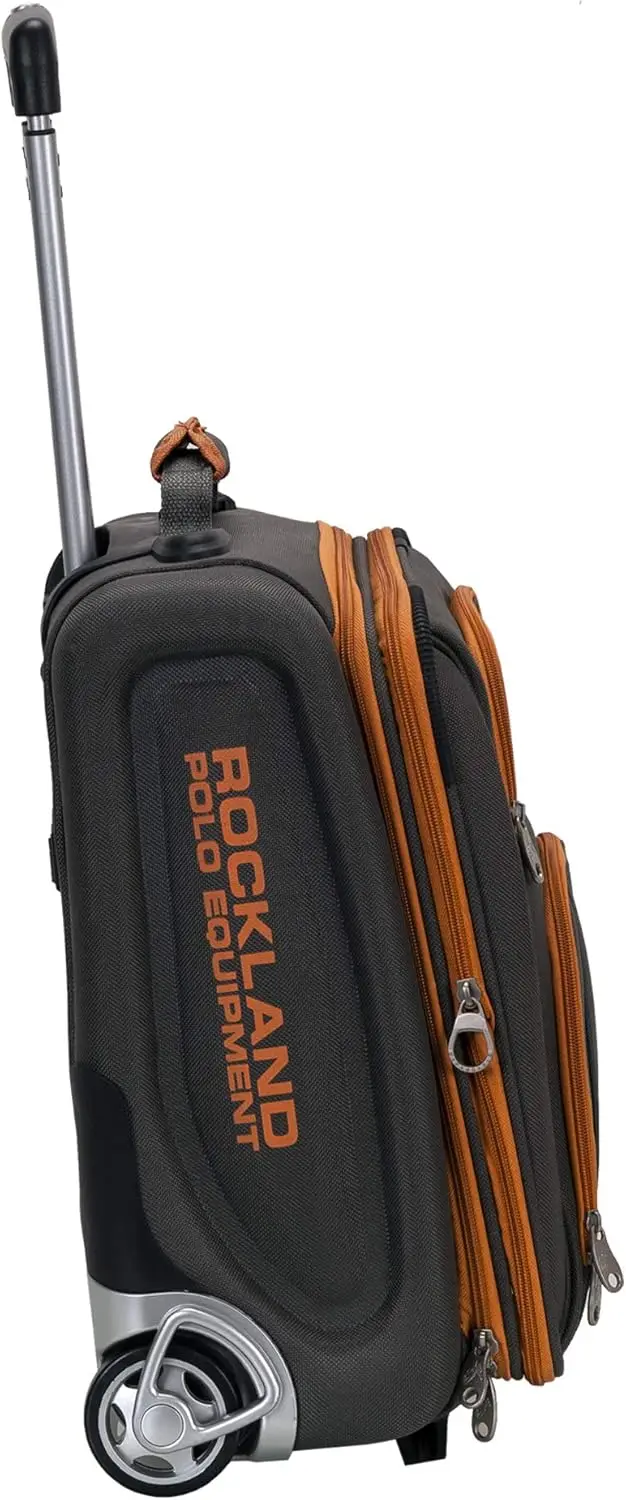 Bagagem vertical Varsity Softside, equipamento de polo, carvão vegetal, conjunto de 4 peças, 18 22 26 30