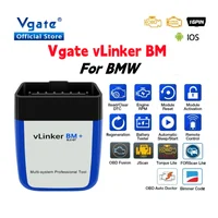 Vgate vLinker BM ELM327 para BMW escáner Wifi Bluetooth 4,0 OBD2 OBD 2 herramienta de escaneo automático de diagnóstico de coche Bimmercode ELM 327 V1.5 V1 5