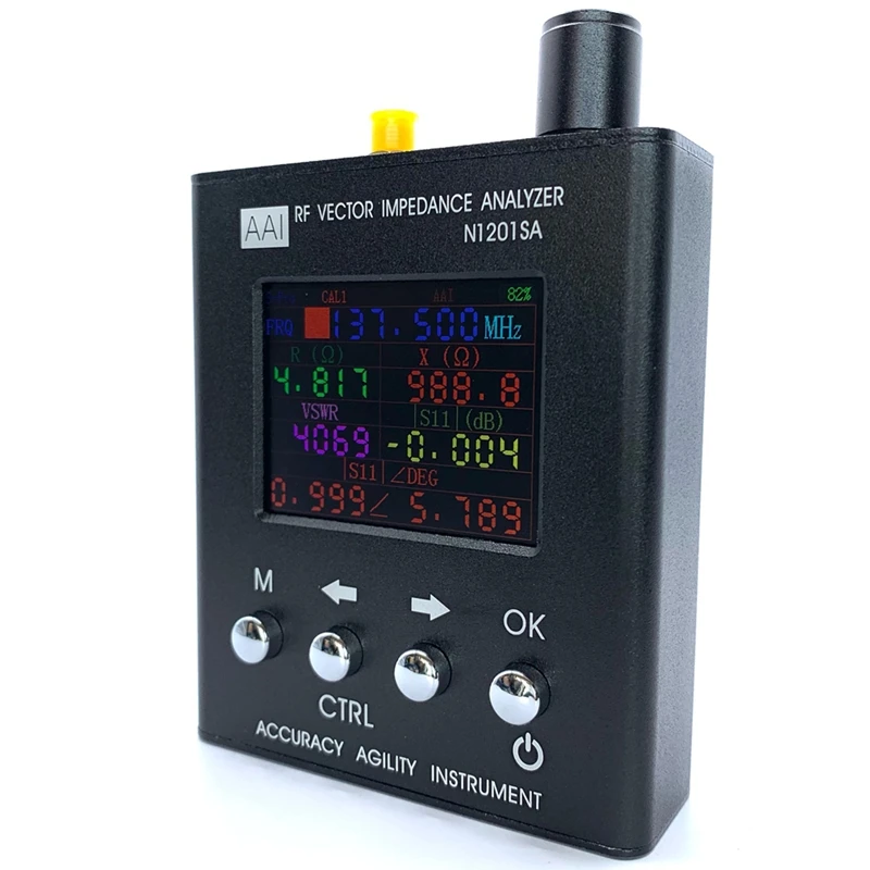 Vector Impedance Analyzer USB Charging Calibration Function ANT SWR Antenna Tester For Measuring Reactance Standing S11