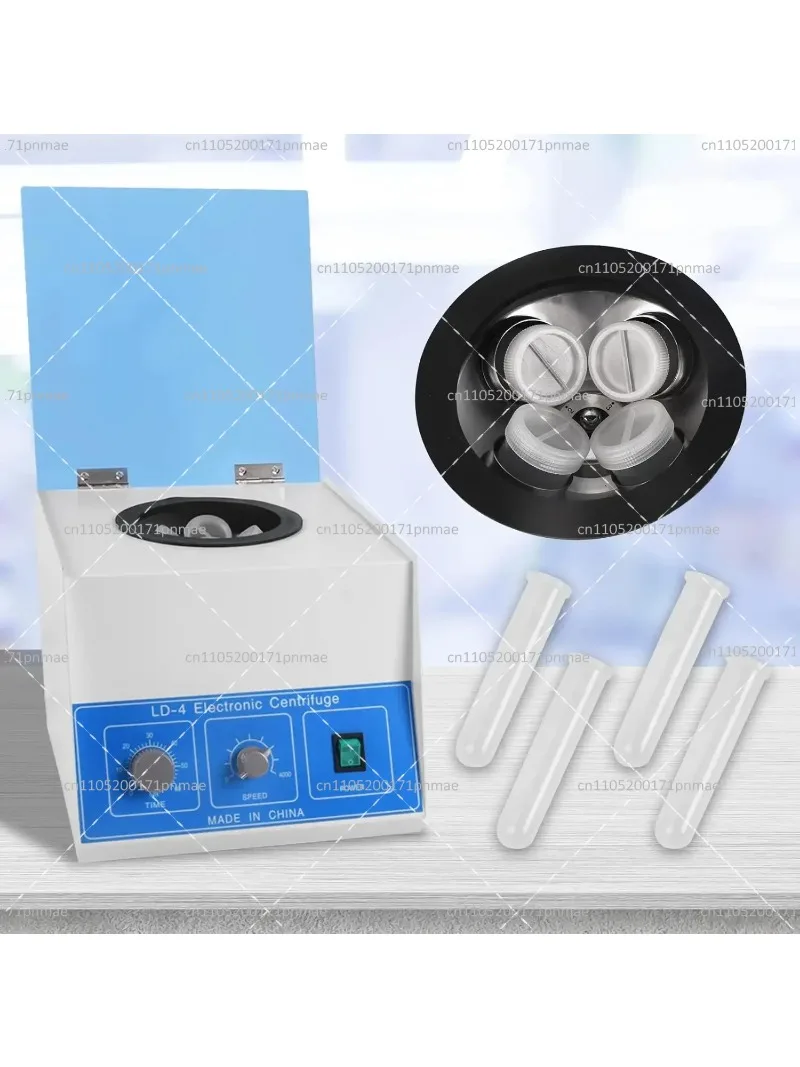 Benchtop Electric Lab Centrifuge 4000rpm w/ Timer Speed Control 100ml x 4 Tubes