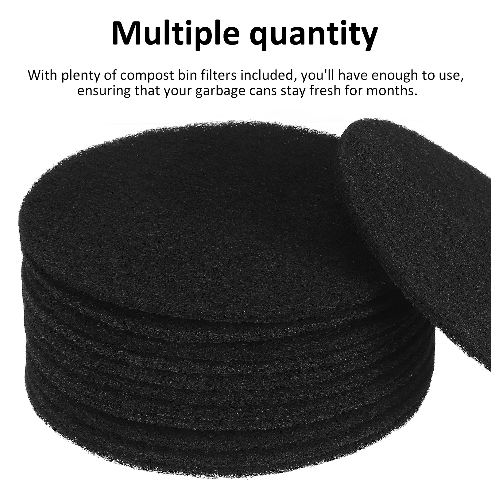 12 قطعة مرشحات صندوق السماد الفحم سلة المهملات مزيل الروائح الكريهة رائحة لسلة النفايات المنزل مكتب فندق استخدام منصات تصفية
