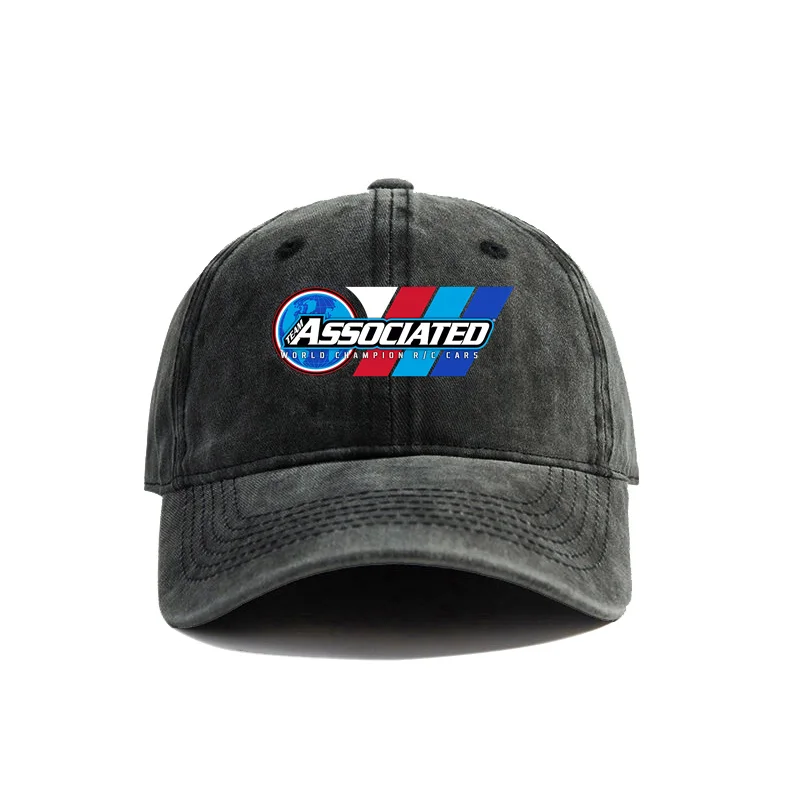 Team Associated Rc Baseball Cap Distressed Hats Cap Men Women Retro Outdoor Summer Adjustable Team Associated Hats MZ-586