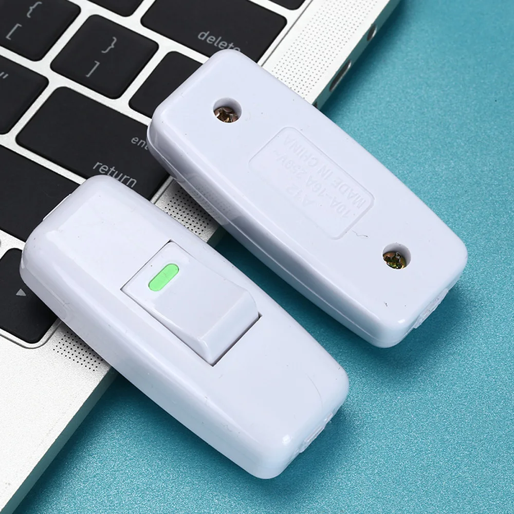 

High Power Light Switch Inline ON/OFF Table Lamp Desk Light Cord Cable Switches Pure Copper Springboard Switch