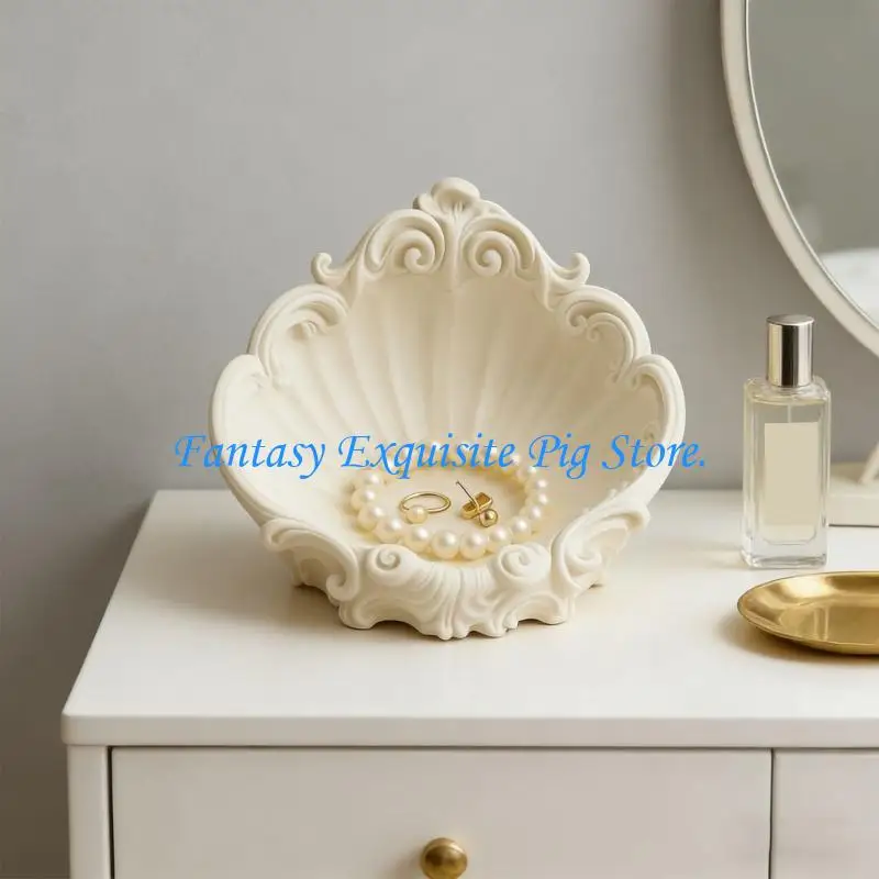 Artistic Shell Formed Jewelry Tray for Accessories and Photography