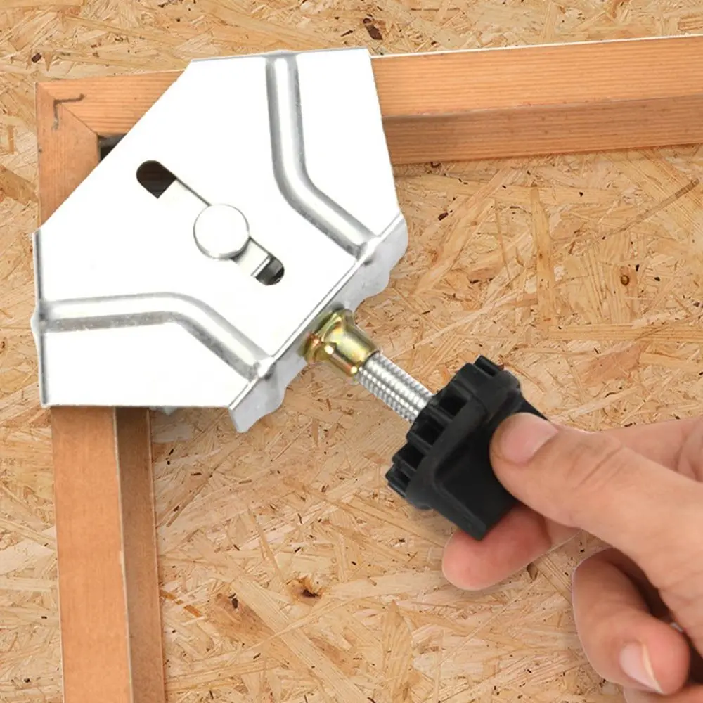 Stainless Steel Right Angle Clamp Quick Clip Auxiliary Corner Clamp Locator Adjustable Open/Close 90 Degree Fixing Clamp