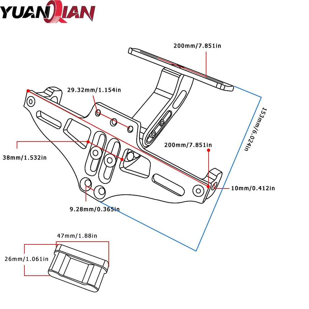 MT125 держатель заднего номерного знака мотоцикла, указатели поворота для Yamaha MT 125 MT-125 2014 2015 2016 2017 2018-2023