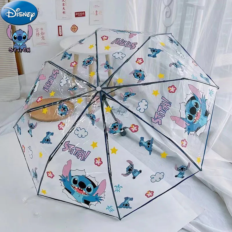 Manual Umbrella Stitch Umbrellas Automatic Sun Shade Children Rain Umbrella Folding Kawaii Anime Figures Student Gift Girl Kids