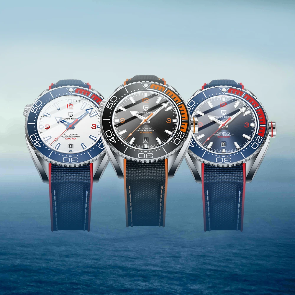

Top PAGANI DESIGN Diving Series Watches Sports Rubber Leisure Watches Luminous Waterproof Mechanical Automatic Watches for Men