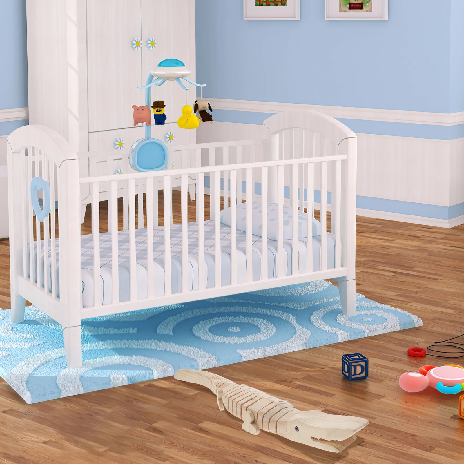 5 Piezas de Madera Sin Terminar, Pequeños Animales para Pintar, Manualidades Creativas, Modelo de Madera Educativo, Juguete