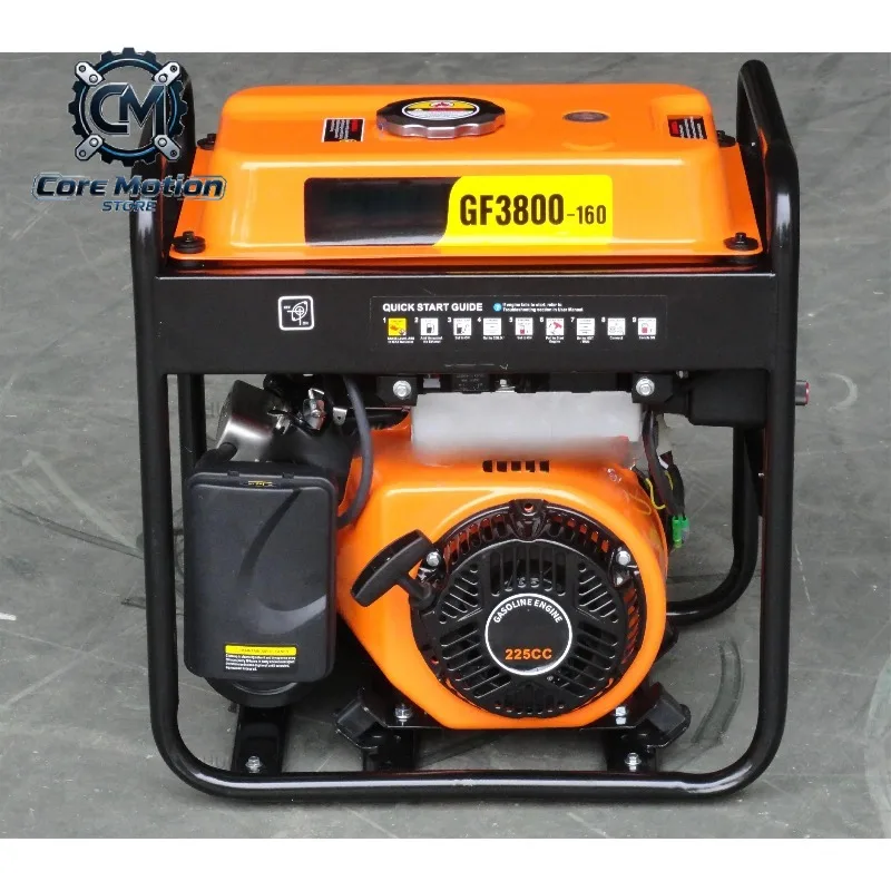 160A 2kW Mini Mobile Petrol Welder Generator Set / Portable  Motor Generator Inverter ARC Welding Machine