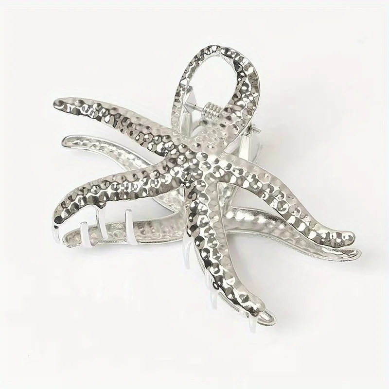 

Women's Geometric Hair Clip Shell Starfish Design Retro Simple Style Cross-Border Elegant Hair Accessories