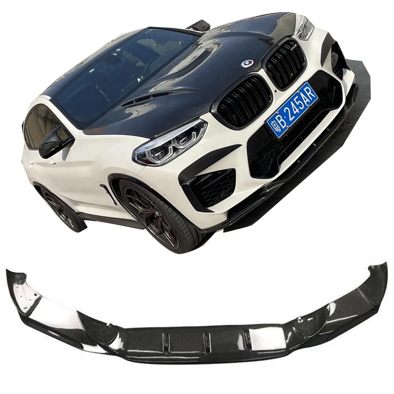 

RKP Style Carbon Fiber Front Lip for F97 X3M F98 X4M Front Splitter Perfect Fitment