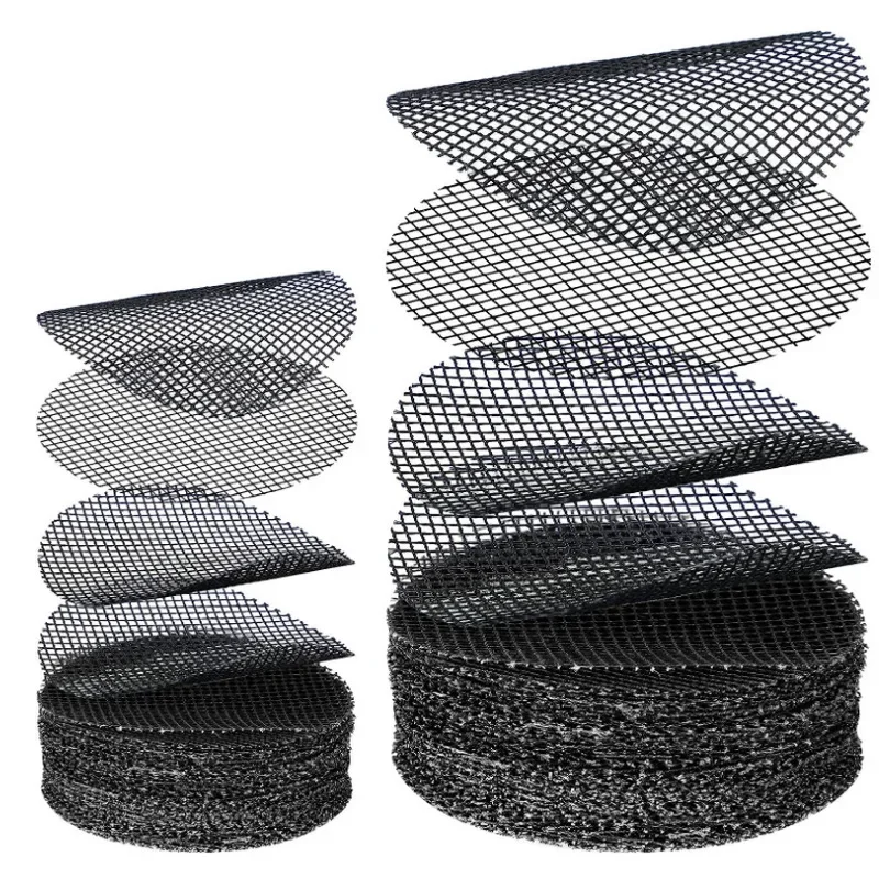 20pcs Flower Pot Bottom Hole Gasket Mesh Plant Insect Proof Potting Bottom Gasket Flower Bonsai Leak-proof Soil Mesh Yarn Gasket