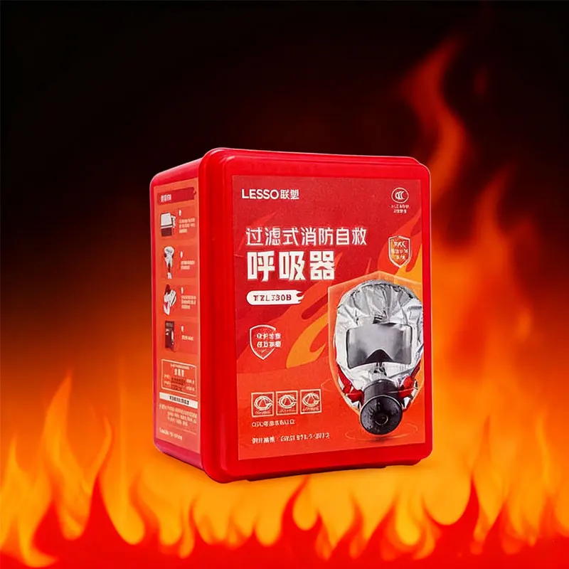 تصفية جهاز التنفس الإنقاذ الذاتي قناع الحريق دخان الحريق الغاز قناع الوجه الكامل قناع الهروب من الحريق قناع الغاز حماية السلامة