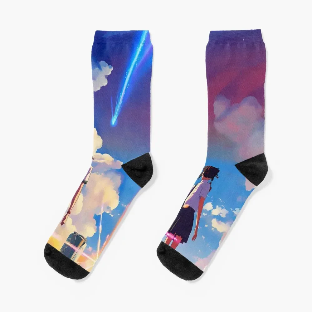 

Kimmi no na wa// your name anime Socks essential man Socks For Women Men's