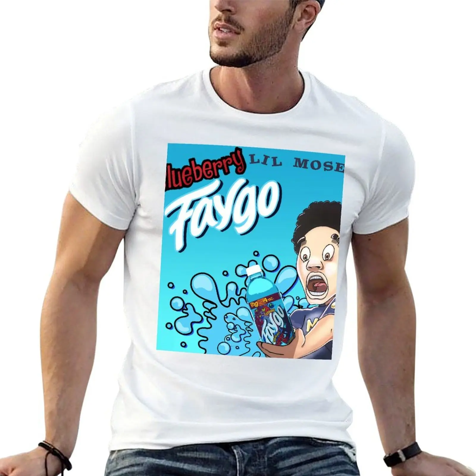 

Blueberry Faygo Lil Mosey T Shirt T-Shirt cotton tshirt 100% g man t shirts for men T-Shirt