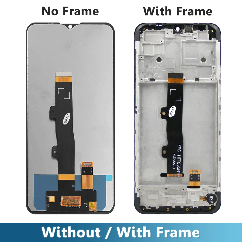 For Motorola Moto E7 Power LCD Display With Frame Touch Sensor Digiziter Assembly For Moto E7i Power XT2097-13 Replacement