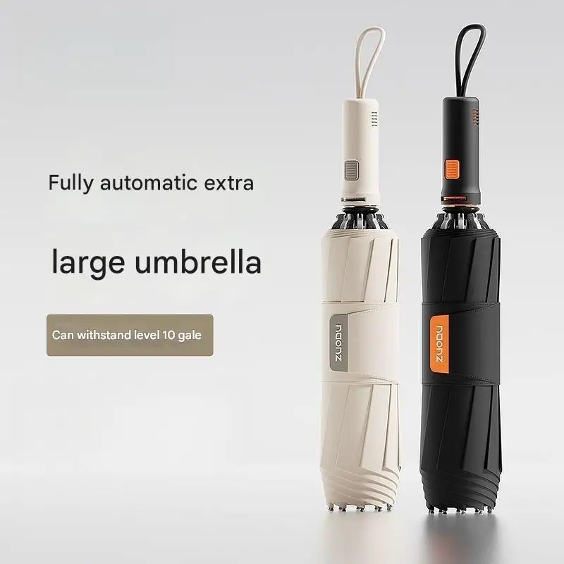 

Fully Automatic Umbrella for Men Extra Large Thicked Reinforced Windproof Rainproof Folding Car-mounted Reverse Umbrella