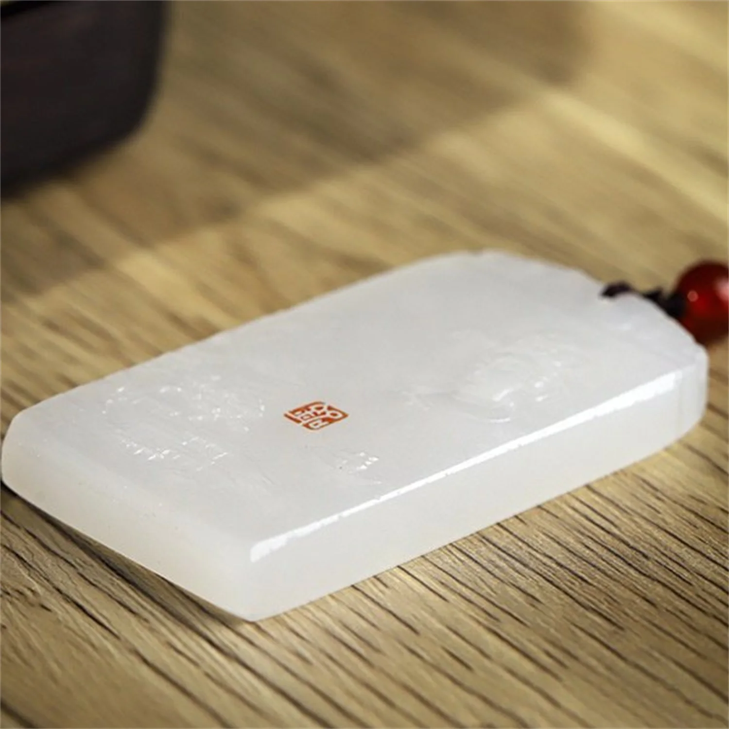 Natural Afghan White Jade Hand Carved Guanyin Bodhisattva Landscape Pendant Necklace Spiritual Protection Amulet Stone Jewelry