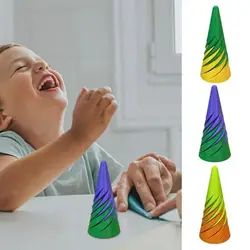 Intelligence Development Spiral Cone Fidget Toy Decorative Ornaments Math Games Helix Screw Toy Impossible