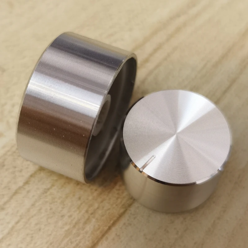 High-end Aluminum Alloy Potentiometer Knob Cap Encoder Volume Control Audio Knob for  6mm Shaft Hole  Knob ( Knurled Shaft Dia.)