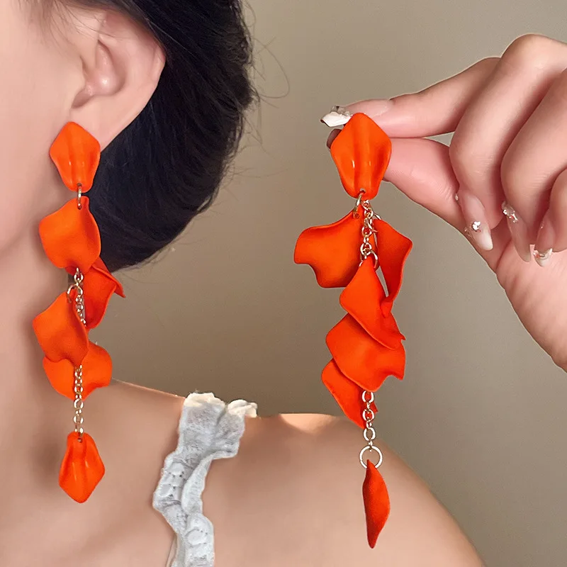 Женские серьги с кисточками в стиле бохо, модные индивидуальные серьги-капли, стиль отпуска на берегу моря, серебряные украшения с иглами