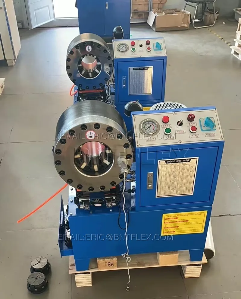 1/4 ما يصل إلى 2 بوصة 4SP آلة العقص ماكينة تصنيع الأنابيب المطاطية آلة الضغط للخرطوم الهيدروليكي #4