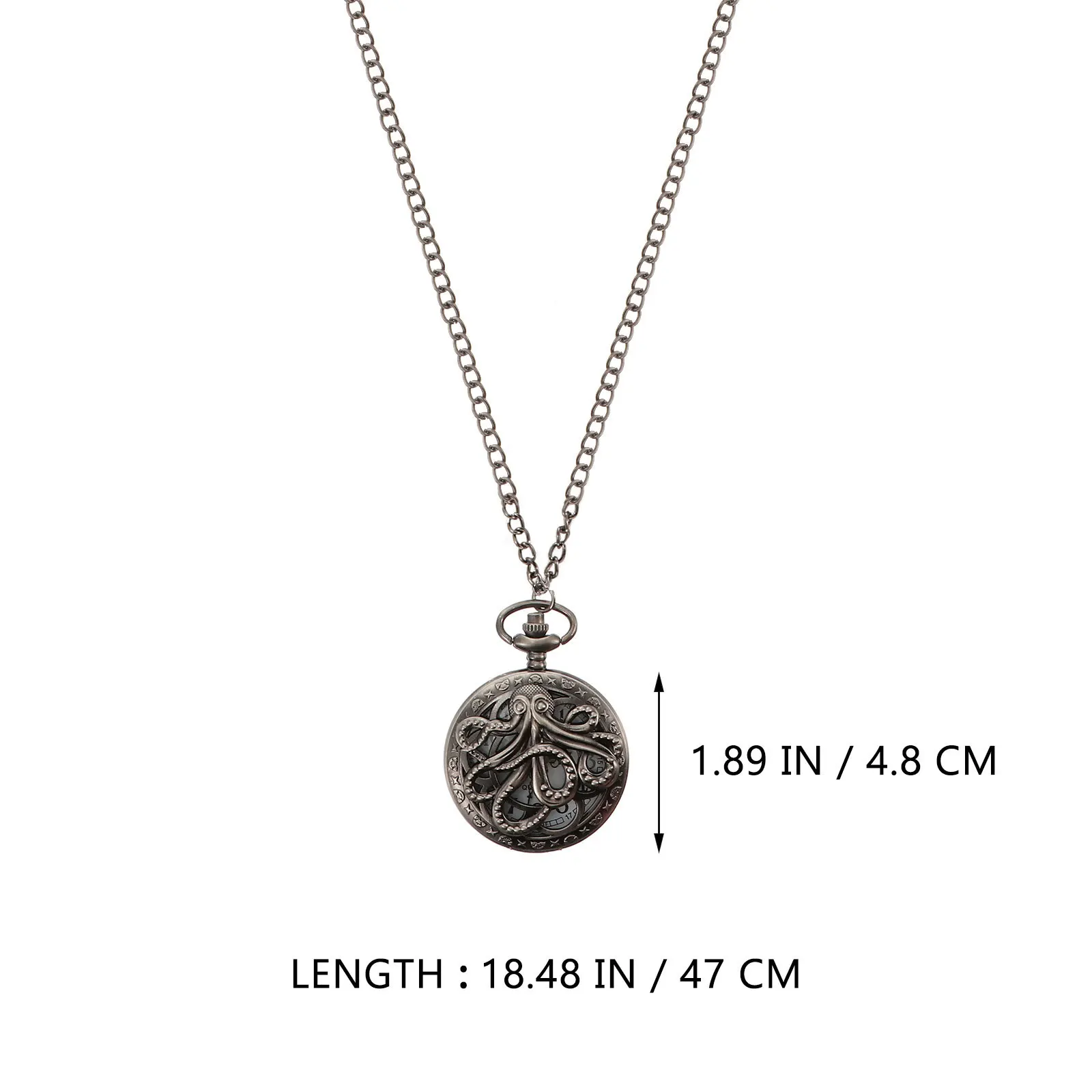 1pc Retro Pocket Watch Vintage Quartz Movement Portable Lightweight Zinc Alloy Unisex Hanging Watch For Men