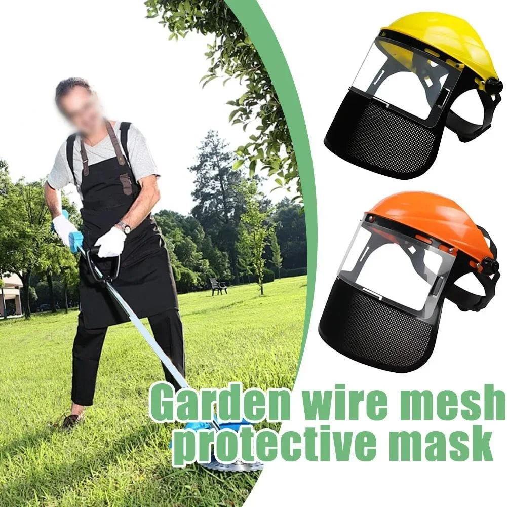 Garden Face Guard Protective Face Mask Outdoor Gardening Horticultural Wire Mesh Adjustable Head Circumference