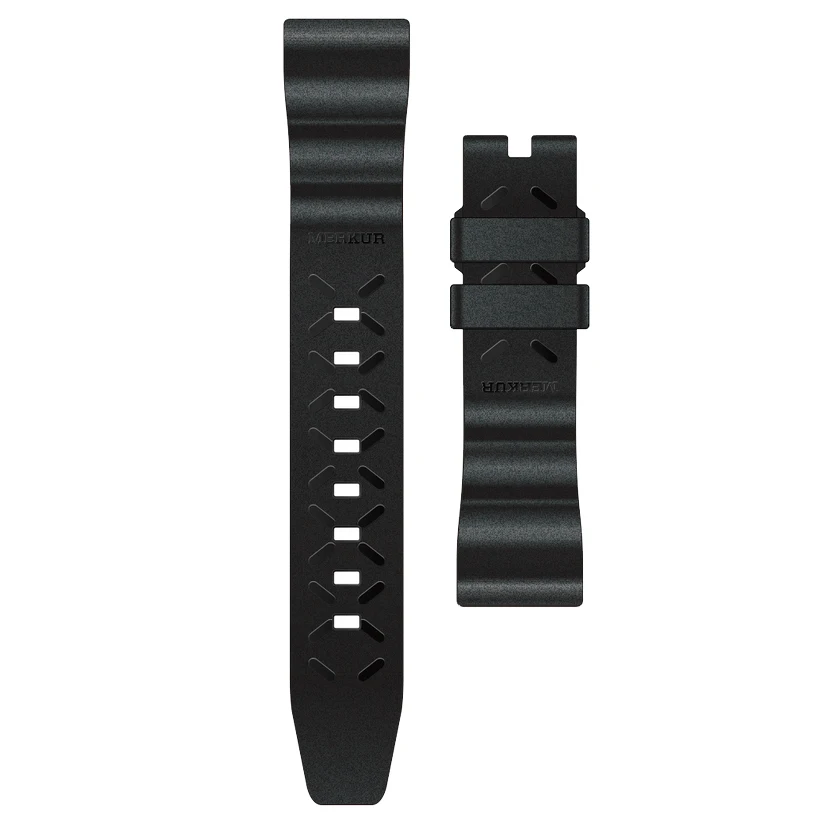 Merkur Rubber Strap 20 22 mm Suitable for Diving Watch, Comfortable and Breathable