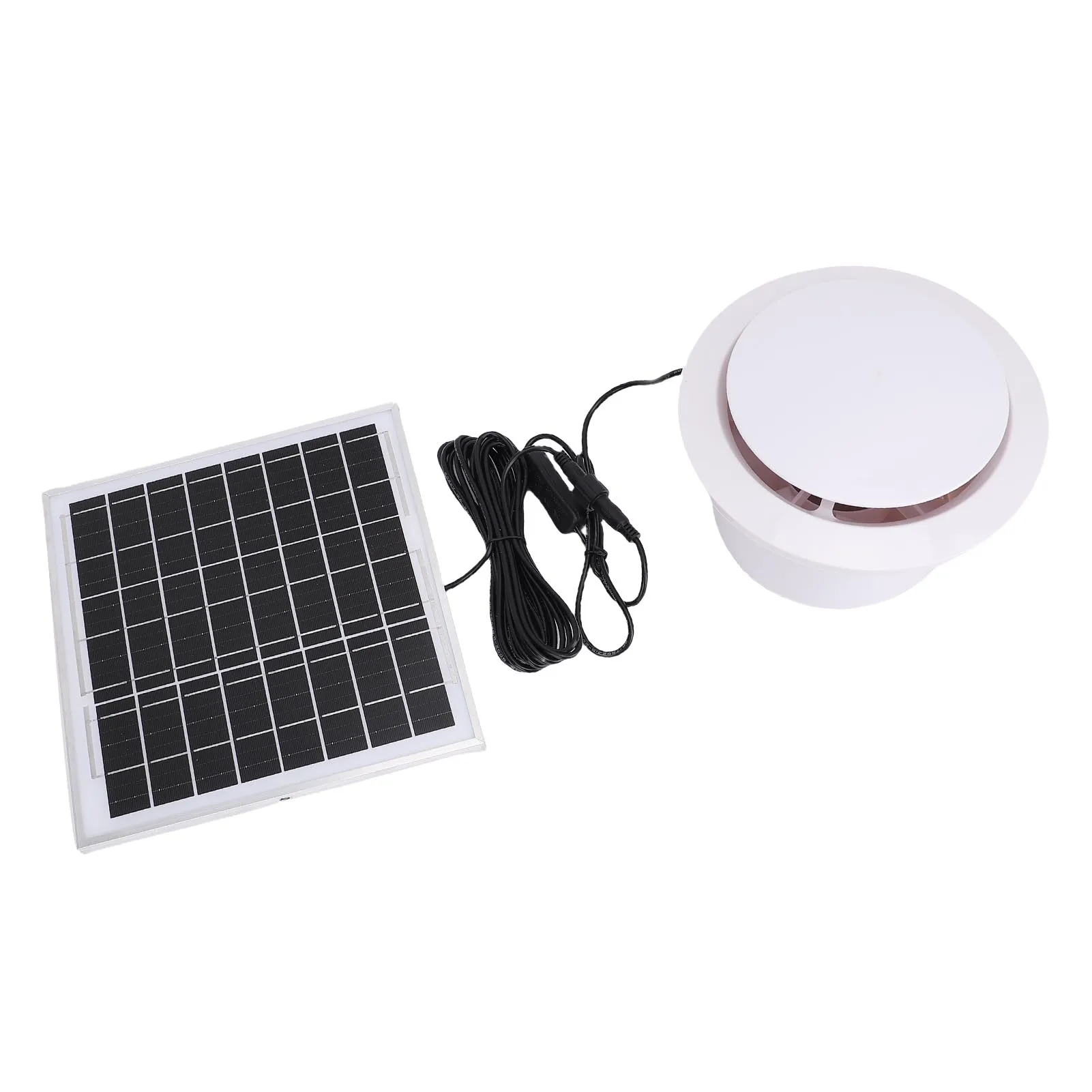 

Solar Ventilation Fan Easy Installation Solar Powered Exhaust Fan 12v Weather Proof for Greenhouse Chicken Coop Shed Pet House