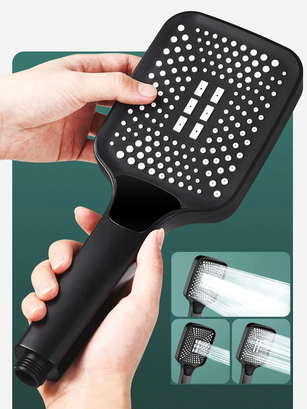 

Регулируемая насадка для душа, 3-режимный дождевой душ, насадка для душа с большим расходом, экономия воды под высоким давлением, смеситель для душа, аксессуары для ванной комнаты