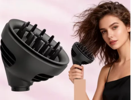 

Dual-purpose Hair Dryer Nozzle, Professional Diffuser and Styling Attachment for Hair Styling Tool