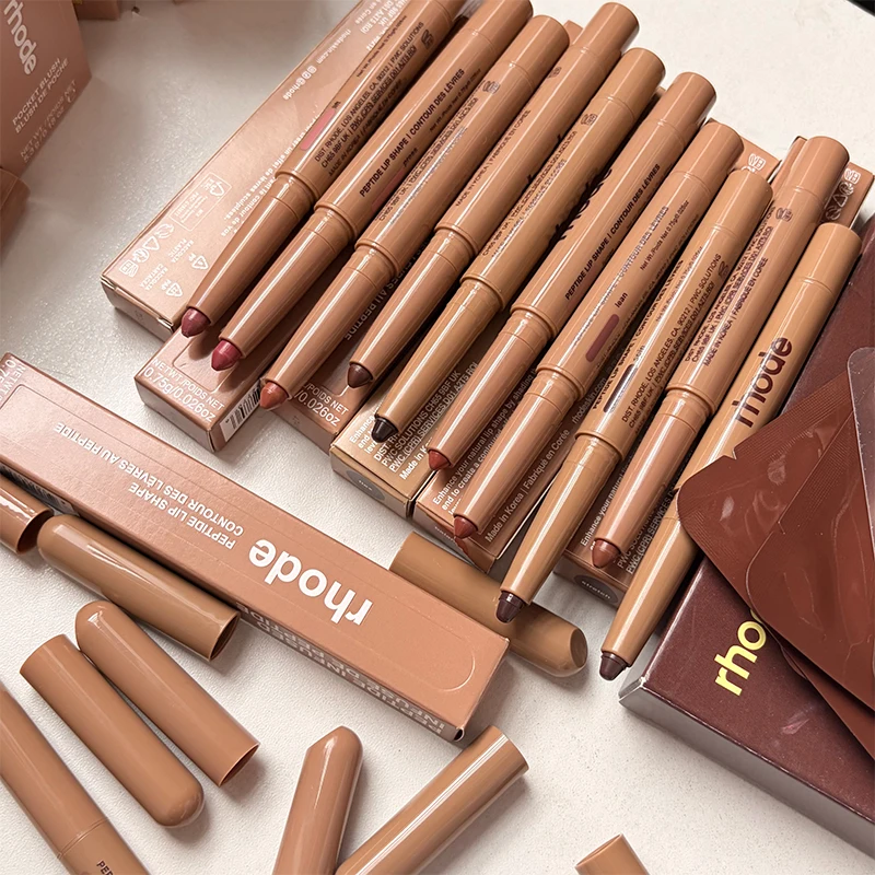 Peptide Lip Shape Pen Lip Liner Long Lasting Lip Tint Pencil Pen Lipstick Rouge Storage Bag Acne Patch Skincare Makeup