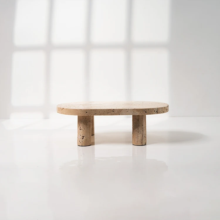 Modern Decoration Home Decoration Luxury Decoration Dried Fruit Tray Beige Marble Tray