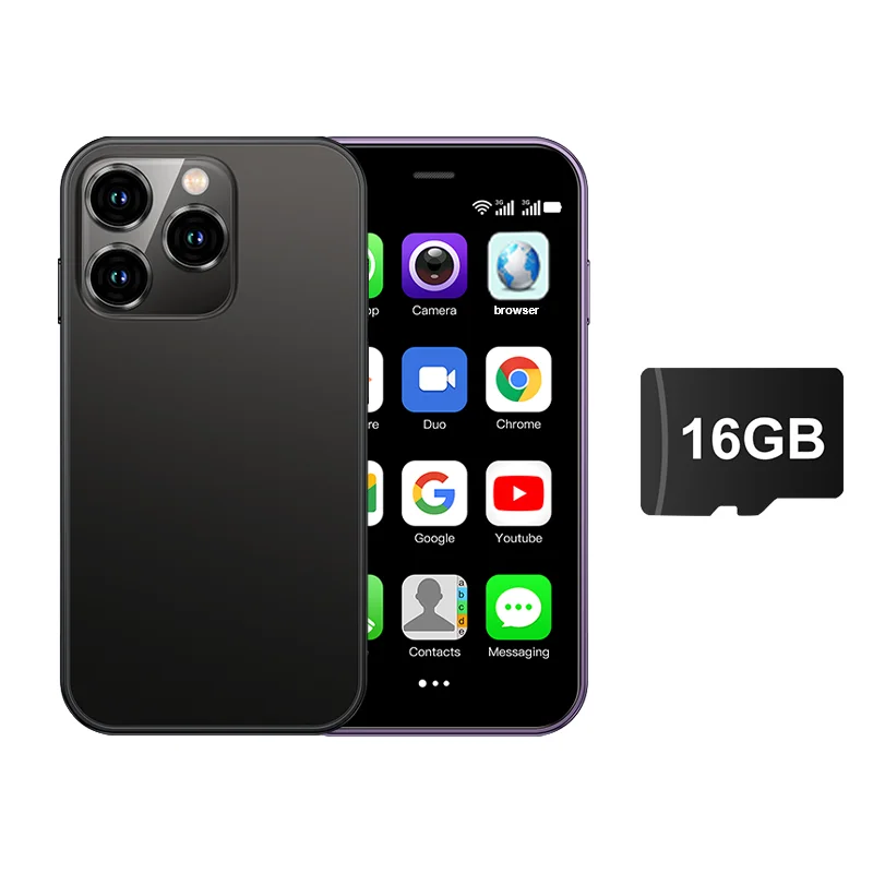 SERVO 15SE Kleine smartphone Dual SIM 3G WCDMA GPS WIFI Draagbaar 3,0-inch display Android 8.1-systeem TYPE-C Mini mobiele telefoon 2GB + 16GB