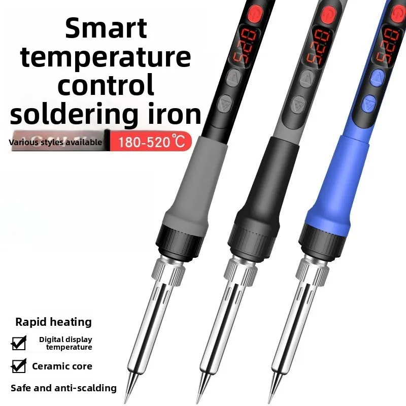 120W digital display adjustable temperature electric soldering iron set Internal heating type electric welding pen Dianluo