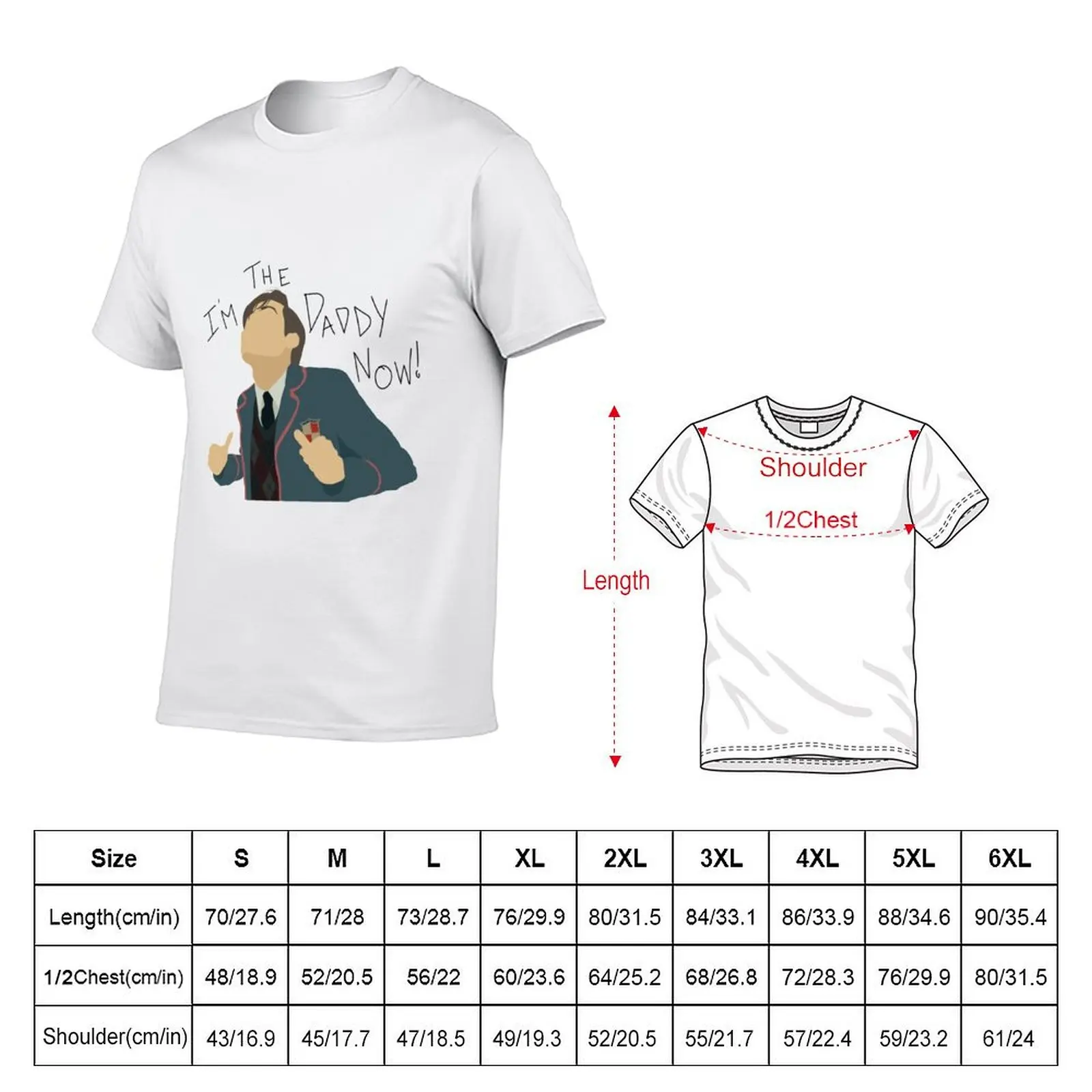 number five im the daddy now T-Shirt Athletic Fit Sports Short Sleeve Top